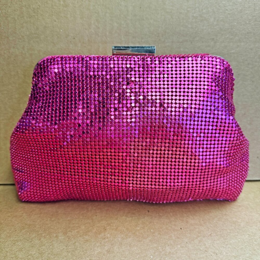 AQUA Markle Mesh Frame Shoulder Bag - Pink - New with defects - Picture 2 of 9